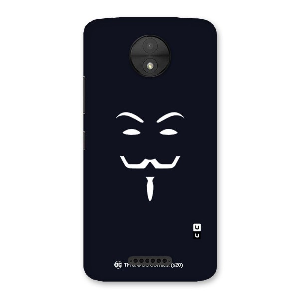 Minimal Anonymous Mask Back Case for Moto C
