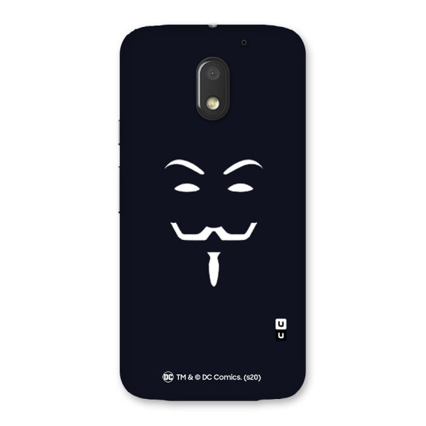 Minimal Anonymous Mask Back Case for Moto E3 Power