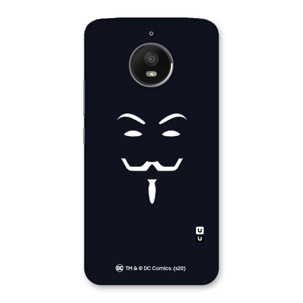 Minimal Anonymous Mask Back Case for Moto E4 Plus