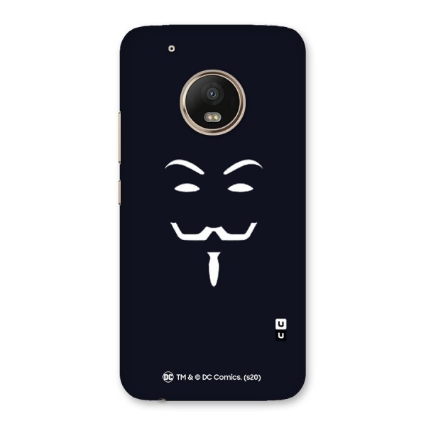 Minimal Anonymous Mask Back Case for Moto G5 Plus