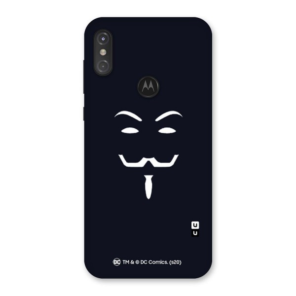 Minimal Anonymous Mask Back Case for Motorola One Power