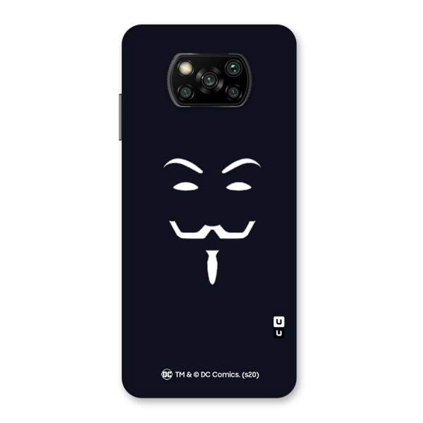 Minimal Anonymous Mask Back Case for Poco X3