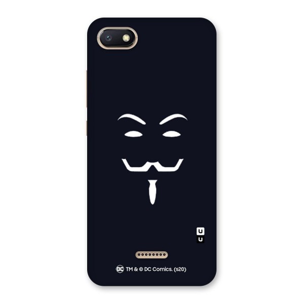 Minimal Anonymous Mask Back Case for Redmi 6A