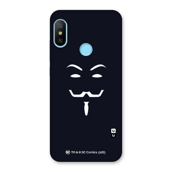 Minimal Anonymous Mask Back Case for Redmi 6 Pro