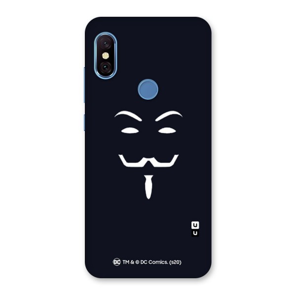 Minimal Anonymous Mask Back Case for Redmi Note 6 Pro