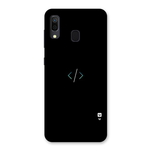 Minimal Dark Coding Back Case for Galaxy A20