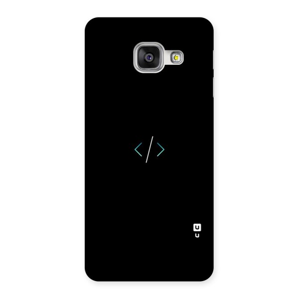 Minimal Dark Coding Back Case for Galaxy A3 2016