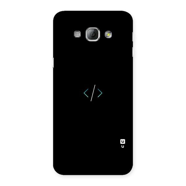 Minimal Dark Coding Back Case for Galaxy A8