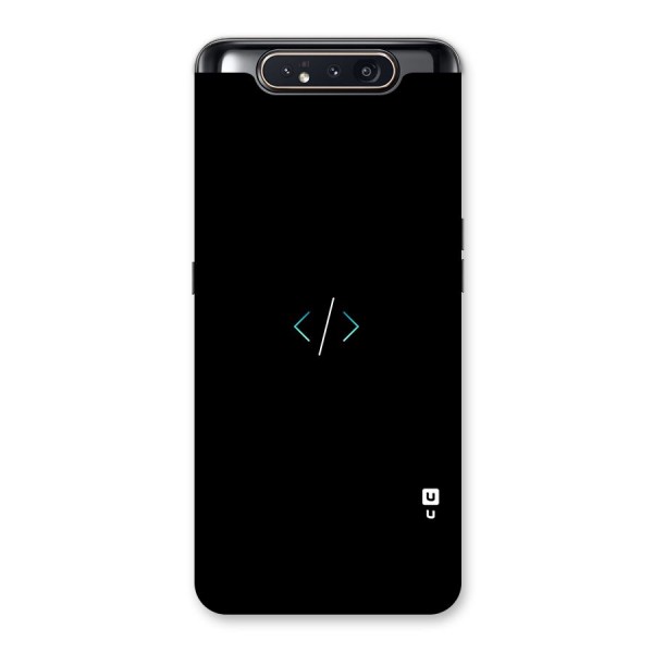 Minimal Dark Coding Back Case for Galaxy A80