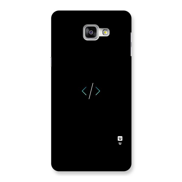 Minimal Dark Coding Back Case for Galaxy A9