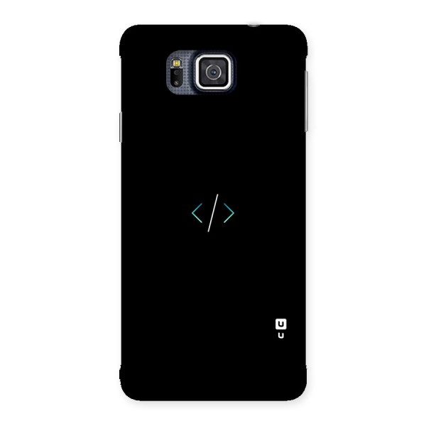 Minimal Dark Coding Back Case for Galaxy Alpha