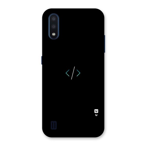 Minimal Dark Coding Back Case for Galaxy M01