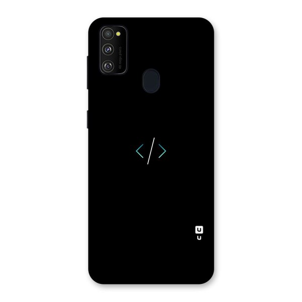 Minimal Dark Coding Back Case for Galaxy M21