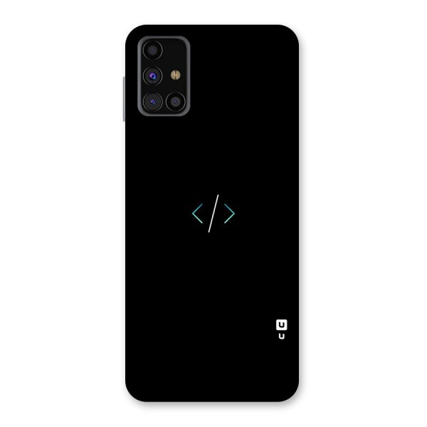 Minimal Dark Coding Back Case for Galaxy M31s