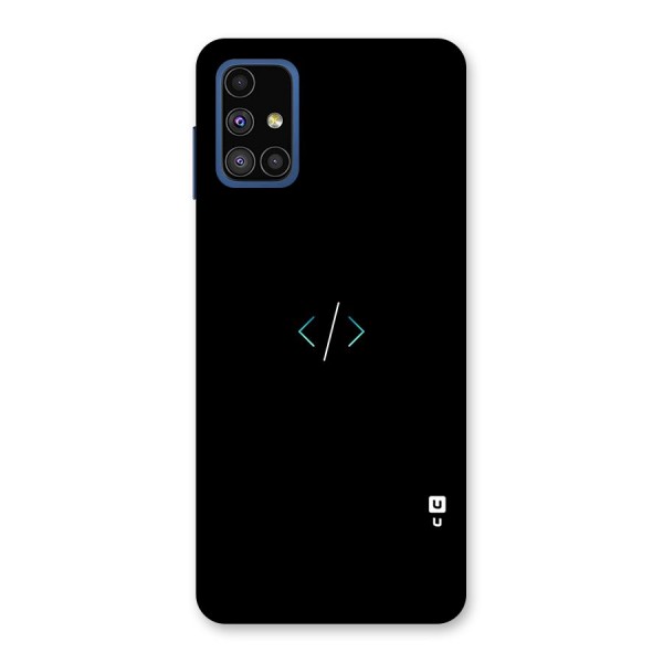 Minimal Dark Coding Back Case for Galaxy M51