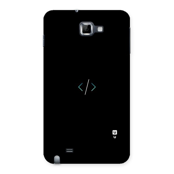 Minimal Dark Coding Back Case for Galaxy Note