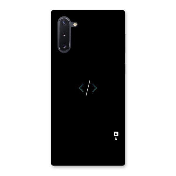 Minimal Dark Coding Back Case for Galaxy Note 10