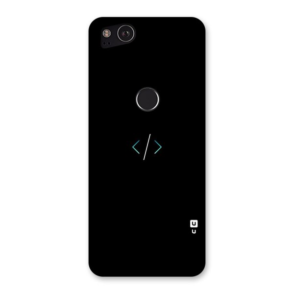 Minimal Dark Coding Back Case for Google Pixel 2