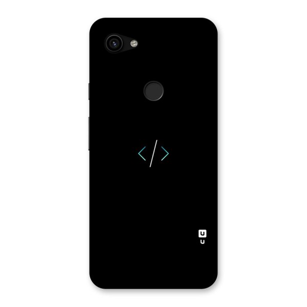 Minimal Dark Coding Back Case for Google Pixel 3a XL