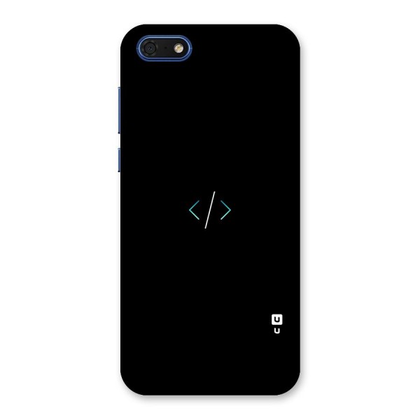 Minimal Dark Coding Back Case for Honor 7s