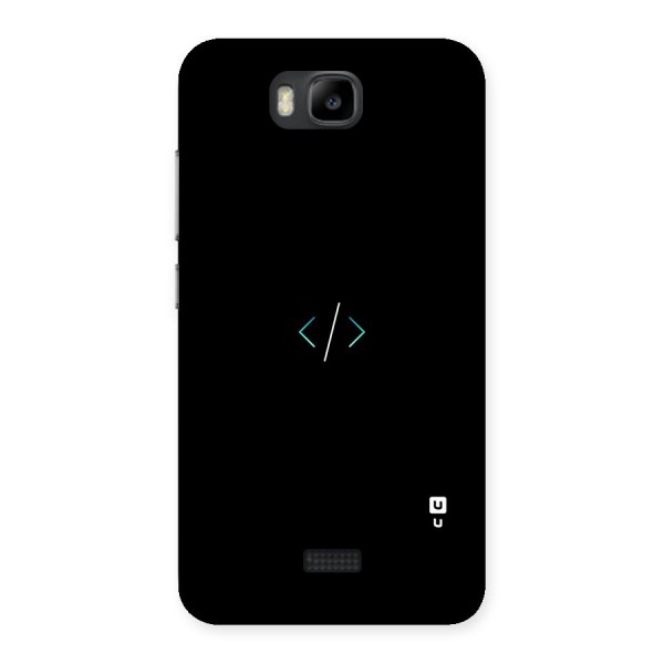 Minimal Dark Coding Back Case for Honor Bee