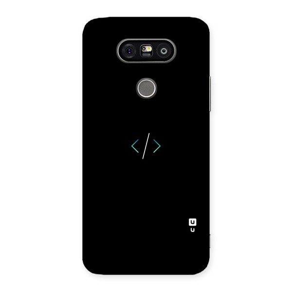 Minimal Dark Coding Back Case for LG G5