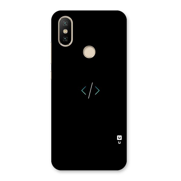 Minimal Dark Coding Back Case for Mi A2