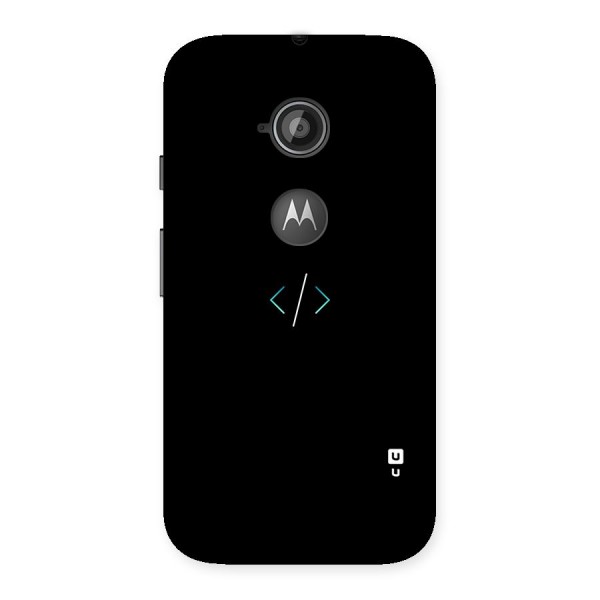 Minimal Dark Coding Back Case for Moto E 2nd Gen