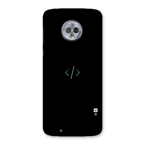 Minimal Dark Coding Back Case for Moto G6