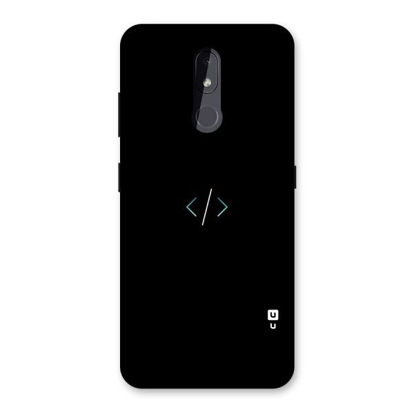 Minimal Dark Coding Back Case for Nokia 3.2