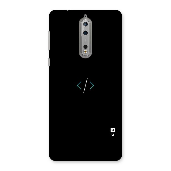 Minimal Dark Coding Back Case for Nokia 8