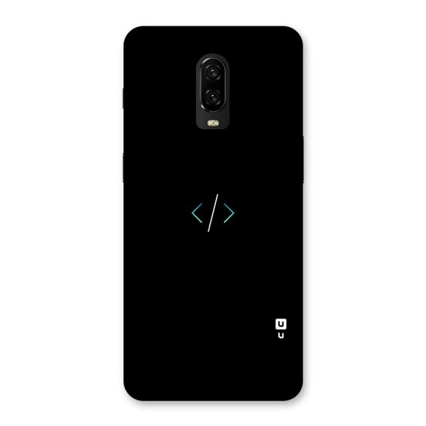 Minimal Dark Coding Back Case for OnePlus 6T