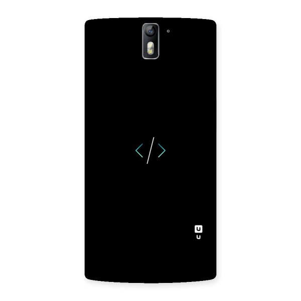 Minimal Dark Coding Back Case for One Plus One