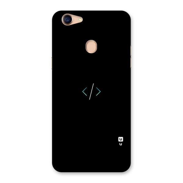 Minimal Dark Coding Back Case for Oppo F5