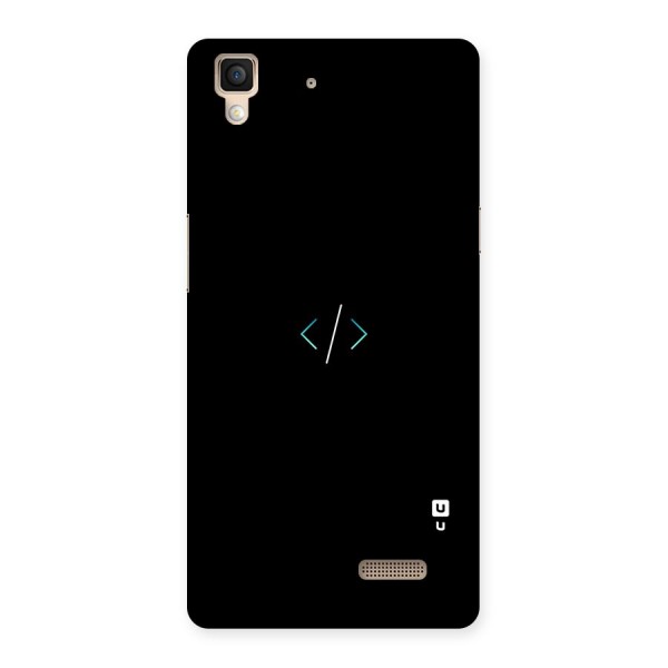 Minimal Dark Coding Back Case for Oppo R7