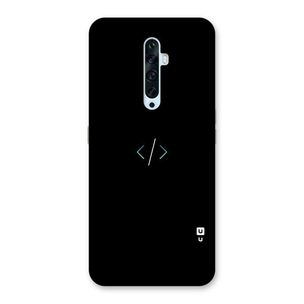 Minimal Dark Coding Back Case for Oppo Reno2 F