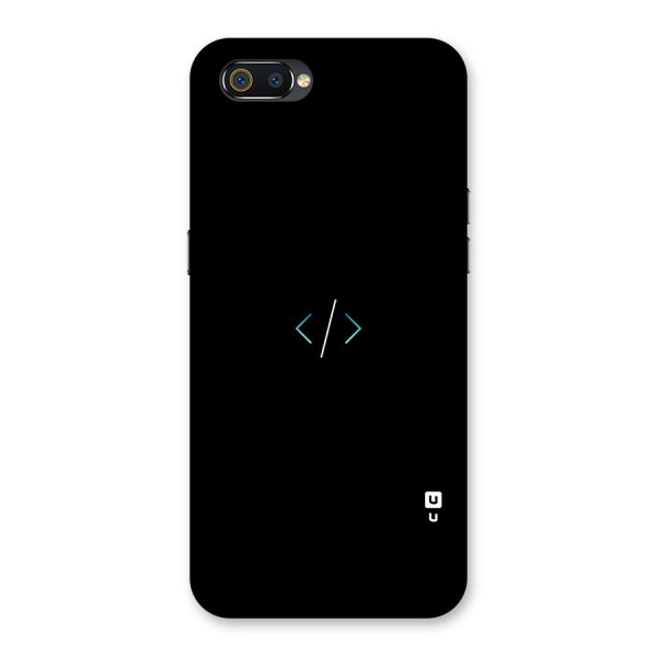 Minimal Dark Coding Back Case for Realme C2