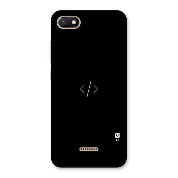 Minimal Dark Coding Back Case for Redmi 6A