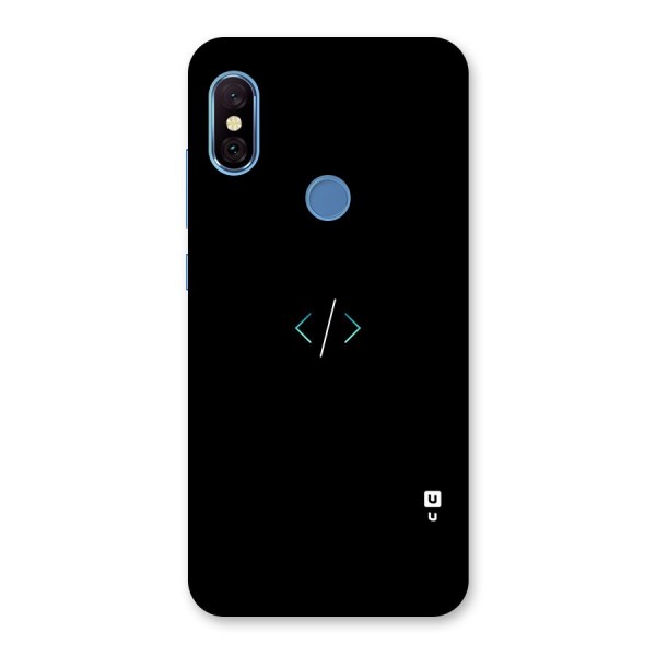 Minimal Dark Coding Back Case for Redmi Note 6 Pro