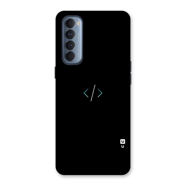 Minimal Dark Coding Back Case for Reno4 Pro