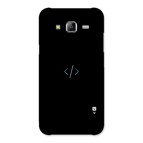 Minimal Dark Coding Back Case for Samsung Galaxy J5