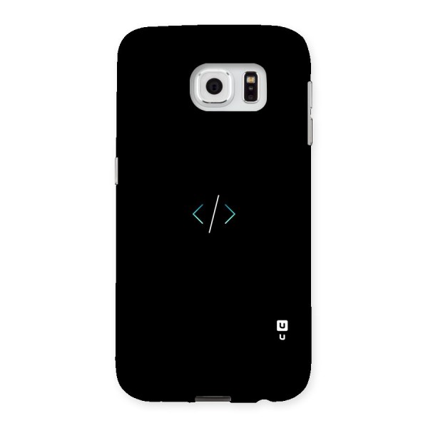 Minimal Dark Coding Back Case for Samsung Galaxy S6