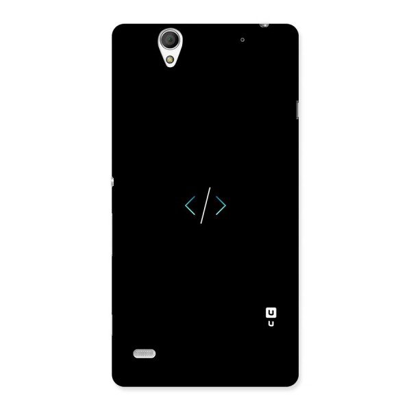 Minimal Dark Coding Back Case for Sony Xperia C4