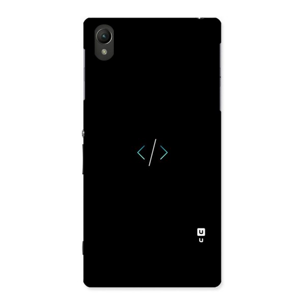 Minimal Dark Coding Back Case for Sony Xperia Z1