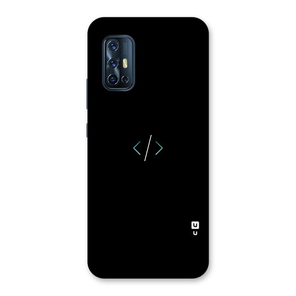 Minimal Dark Coding Back Case for Vivo V17