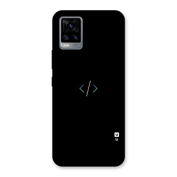 Minimal Dark Coding Back Case for Vivo V20