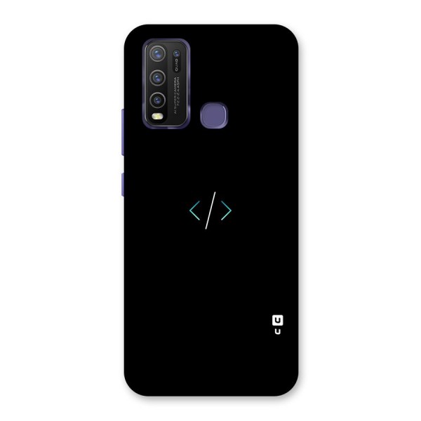 Minimal Dark Coding Back Case for Vivo Y30