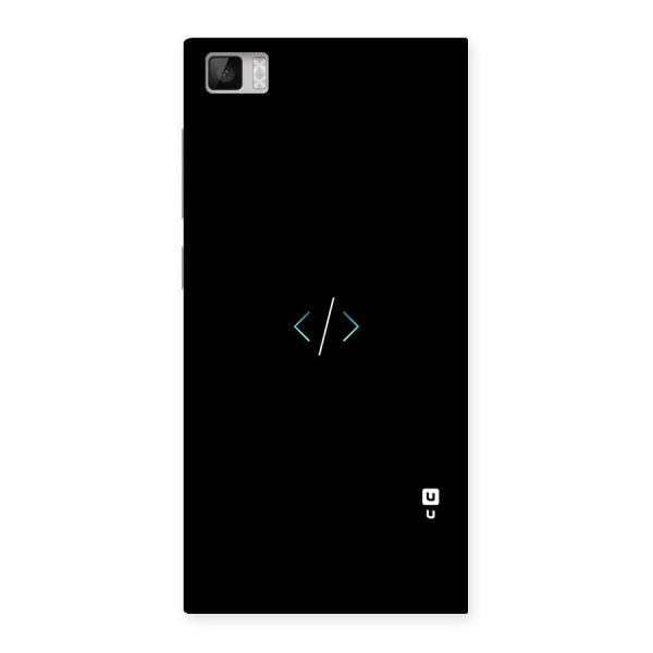 Minimal Dark Coding Back Case for Xiaomi Mi3