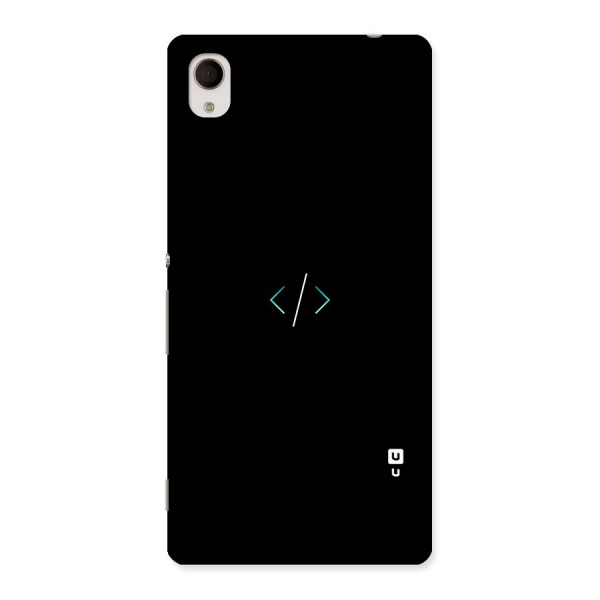 Minimal Dark Coding Back Case for Xperia M4 Aqua