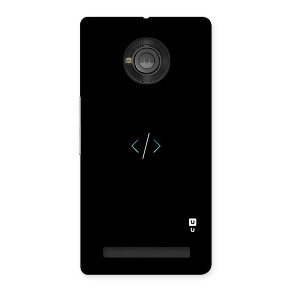 Minimal Dark Coding Back Case for Yu Yuphoria